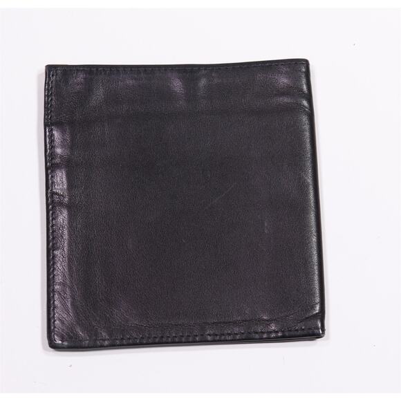 Bally Vintage Black Soft Leather Square Bifold Wallet - Picture 4 of 7